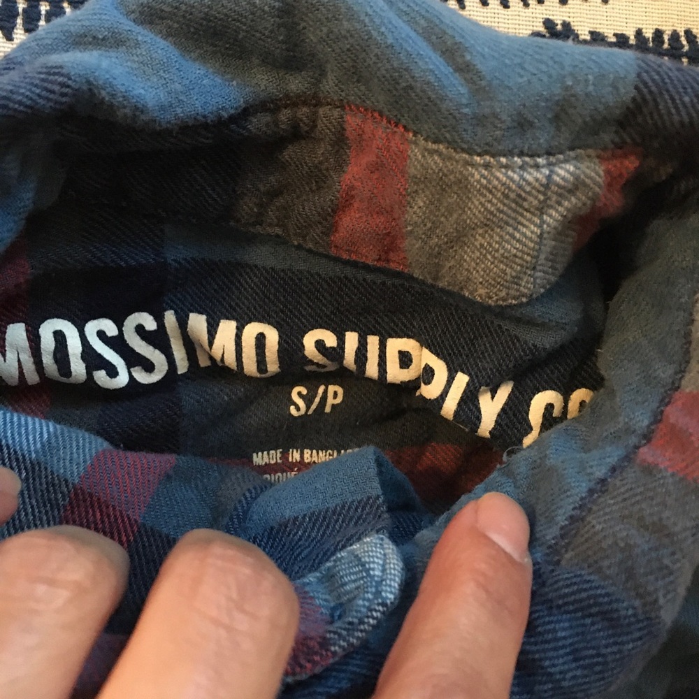Mossimo Mens Flannel Button down small - Picture 3 of 5